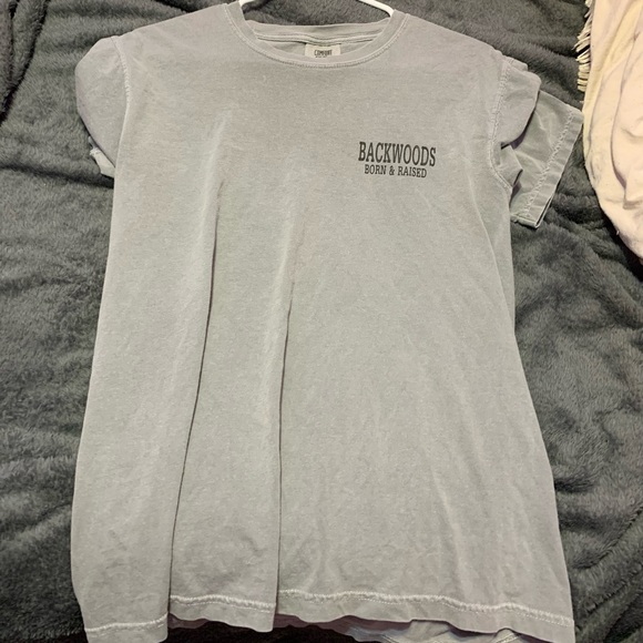 backwoods born and raised grey t-shirt - Picture 2 of 2